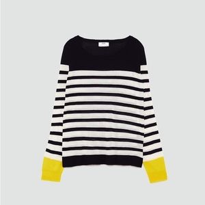 Zara striped light knit sweater